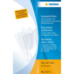 HERMA 5013 Étui pour cartes Transparent Polypropylène (PP)