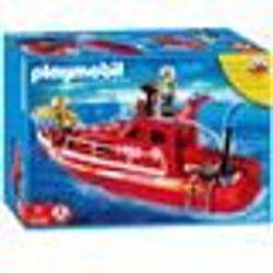 Playmobil - 3128 - Pompiers - Pompiers sauveteurs / Bateau - Bateau de sauvetage des pompiers