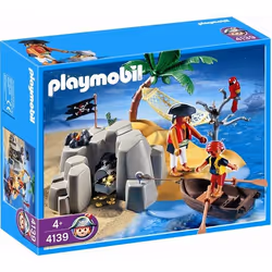 Playmobil Pirate Island Compact Set, Kit de figurines jouets, Plastique