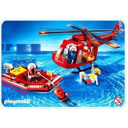 Playmobil Action Sauveteurs / hélicoptère / bateau