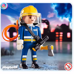 Playmobil Fireman, Multicolore, Plastique