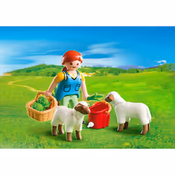 Playmobil Agricultrice avec Moutons
