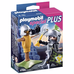 Playmobil Chevalier Du Lion Avec Mannequin D'Entraînement