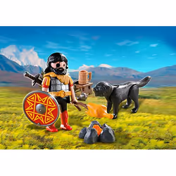 Playmobil Guerrier Barbare avec Chien