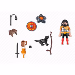 Playmobil Guerrier Barbare avec Chien