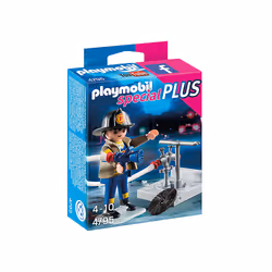 Playmobil SpecialPlus Pompier avec bouche d'incendie, 4 an(s), Multicolore