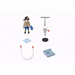 Playmobil SpecialPlus Pompier avec bouche d'incendie