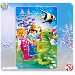 Playmobil Mermaid Prince and Princess, Multicolore, Plastique