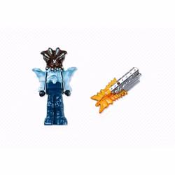 Playmobil Gardien Du Temple Avec Arme Lumineuse Orange, 4 an(s), Bleu, Plastique