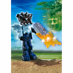 Playmobil Gardien Du Temple Avec Arme Lumineuse Orange