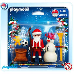 Playmobil Père Noël et Bonhomme de Neige