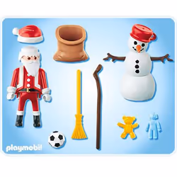 Playmobil Père Noël et Bonhomme de Neige
