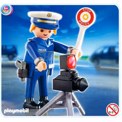 Playmobil Police with Radar Control, Multicolore, Plastique