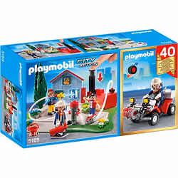 Playmobil CompactSet Anniversaire - Brigade de Pompiers, 3 an(s), Multicolore