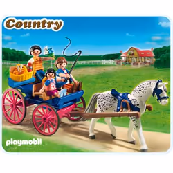 Playmobil Calèche avec Famille, 4 an(s), Multicolore
