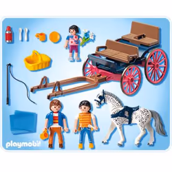 Playmobil Calèche avec Famille