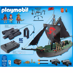 Playmobil Bateau Pirates Avec Moteur Submersible, 7 an(s), AA, Plastique, Multicolore