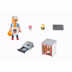 Playmobil SpecialPlus Serveuse avec Caisse enregistreuse
