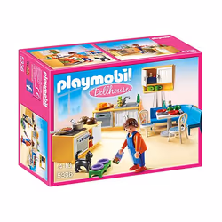 Playmobil Dollhouse Cuisine avec coin repas, 4 an(s), Multicolore