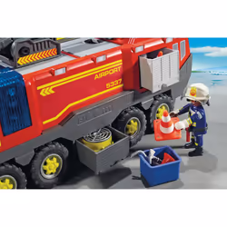 Playmobil City Action Pompiers Avec Véhicule Aéroportuaire, 4 an(s), AAA, Plastique, Multicolore