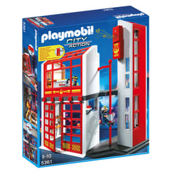 Playmobil Caserne de pompiers avec alarme