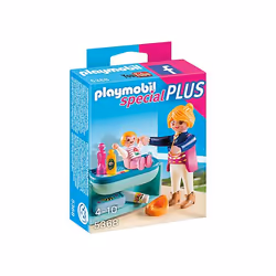 Playmobil SpecialPlus Maman avec bébé et table à langer, 4 an(s), Multicolore