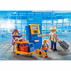 Playmobil City Action Famille de vacanciers et borne, Action/Aventure, 4 an(s), Multicolore