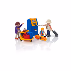 Playmobil City Action Famille de vacanciers et borne