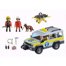 Playmobil Country Véhicule avec Secouristes de Montagne