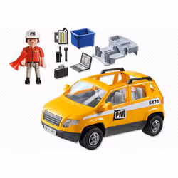 Playmobil Chef de Chantier et Véhicule
