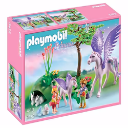 Playmobil Enfants royaux avec Cheval ailé, Jeu de construction