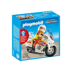 Playmobil City Action Sauveteur avec moto