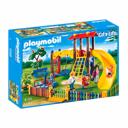 Playmobil City Life Square pour enfants avec jeux, 4 an(s), Multicolore