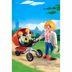 Playmobil City Life Maman avec jumeaux et landau - Vue supplémentaire 4