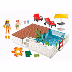 Playmobil City Life Piscine avec terrasse