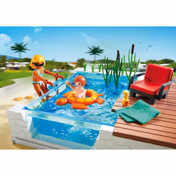Playmobil City Life Piscine avec terrasse - Vue supplémentaire 4