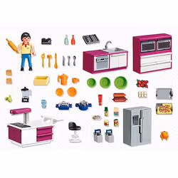 Playmobil City Life Cuisine avec îlot