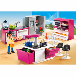 Playmobil City Life Cuisine avec îlot