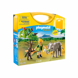 Playmobil Wild Life Carrying Case Wildlife, Kit de figurines jouets, 4 an(s)