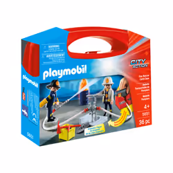 Playmobil City Action Fire Rescue Carry Case, Figurine jouet, 4 an(s), Plastique, 36 pièce(s)