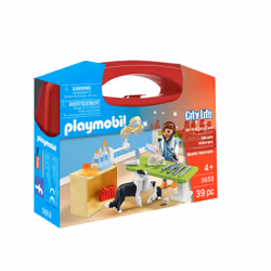 Playmobil City Life Valisette Vétérinaire, 4 an(s), Multicolore, Plastique