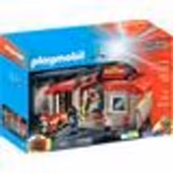 Playmobil City Action Caserne des pompiers transportable, Action/Aventure, 4 an(s), Multicolore