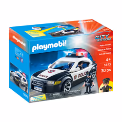 Playmobil City Action Police Car, Action/Aventure, 4 an(s), Multicolore