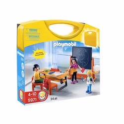 Playmobil Valisette Maîtresse Et Élèves, 4 an(s), Plastique, 34 pièce(s), 499 g