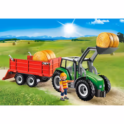 Playmobil Country Tracteur avec pelle et remorque