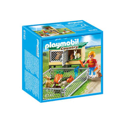 Playmobil Country Enfant avec enclos à lapins et clapier