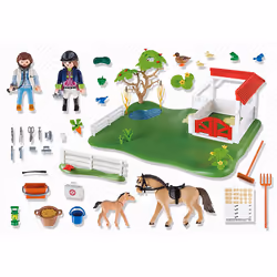 Playmobil Country SuperSet Paddock avec chevaux