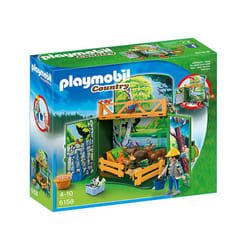 Playmobil Country Coffre "Enclos des animaux de la forêt avec soigneur"