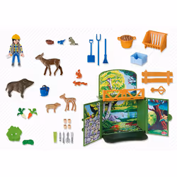Playmobil Country Coffre "Enclos des animaux de la forêt avec soigneur" - Vue supplémentaire 3