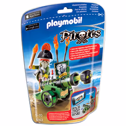 Playmobil Capitaine Pirate Avec Canon Vert, Jeu de construction, 60 an(s), Plastique, 100 g